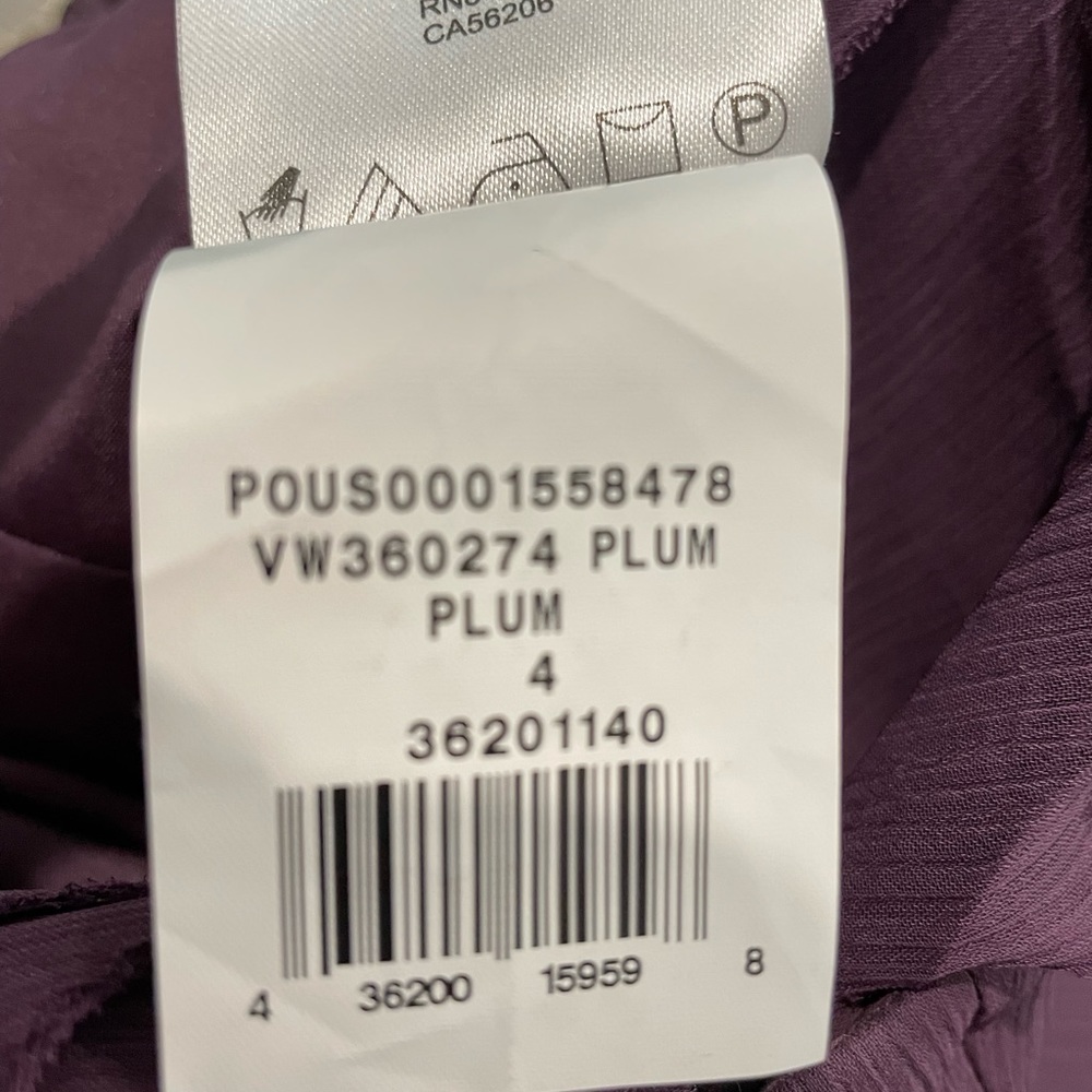 Vera Wang White Dress - Plum - Picture 4 of 5